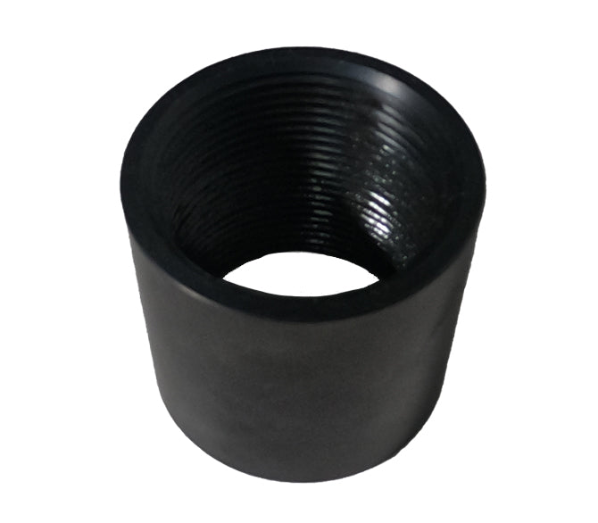 Pipe Coupler, Black - For 1 1/2" Pipe, Steel - Acey Decy