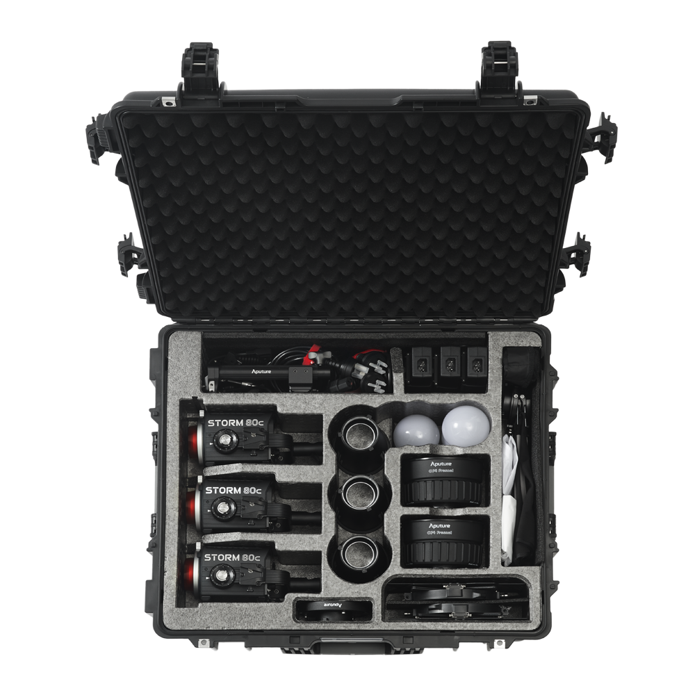 Aputure STORM 80c 3灯キット Aputure STORM 80c 3-Light Kit - Complete Portable Lighting