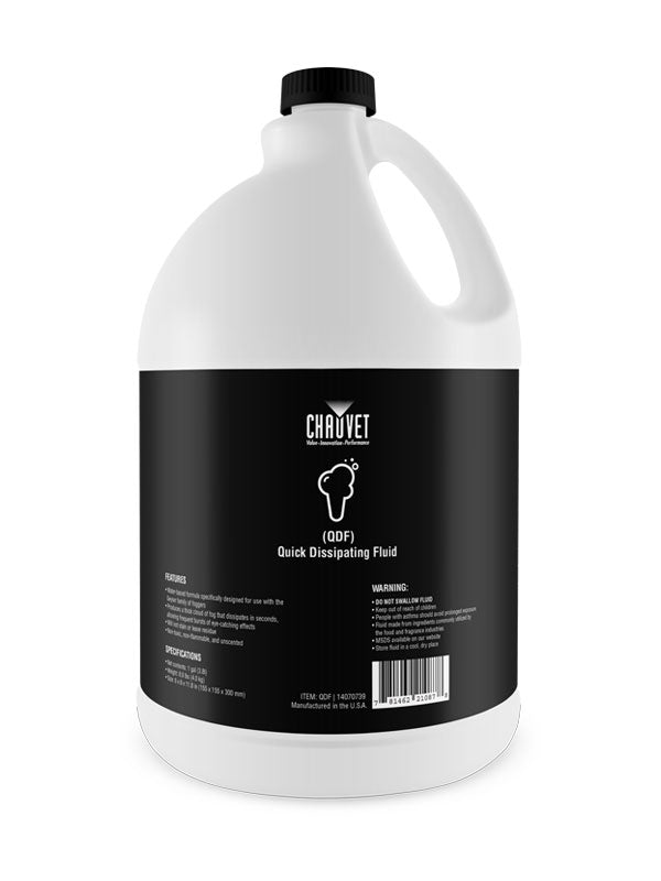 Chauvet QDF Quick Dissipating Fog Fluid- For Atmos & Vesuvio