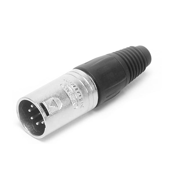 XLR, 5 Pin Male Connector - Neutrik, Black