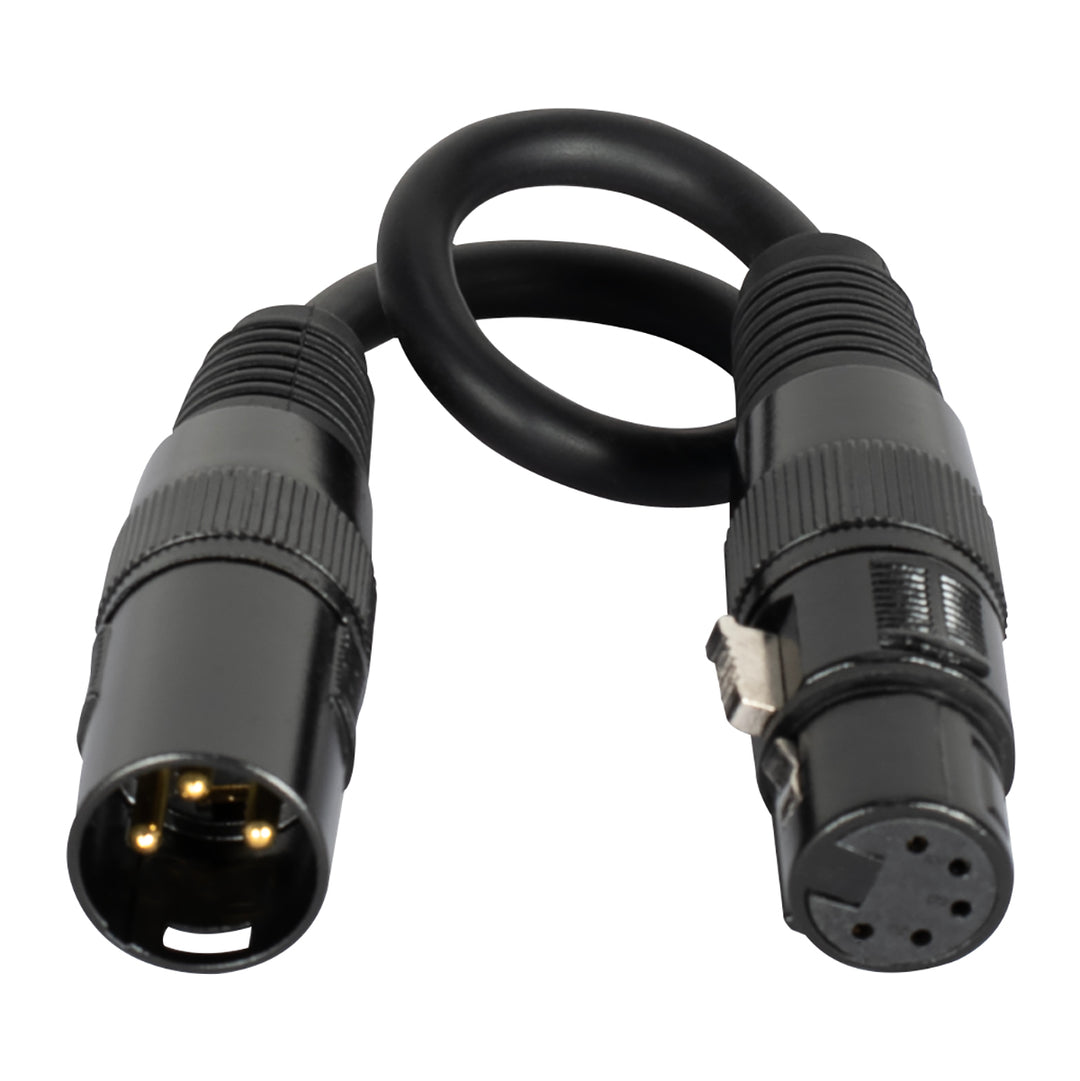 Elation 3 Pin Male XLR To 5 Pin Female XLR