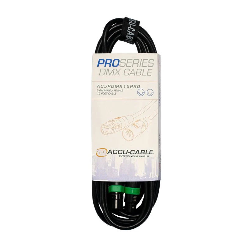 Elation 15' 5 Pin Pro DMX Cable, PVC JAC