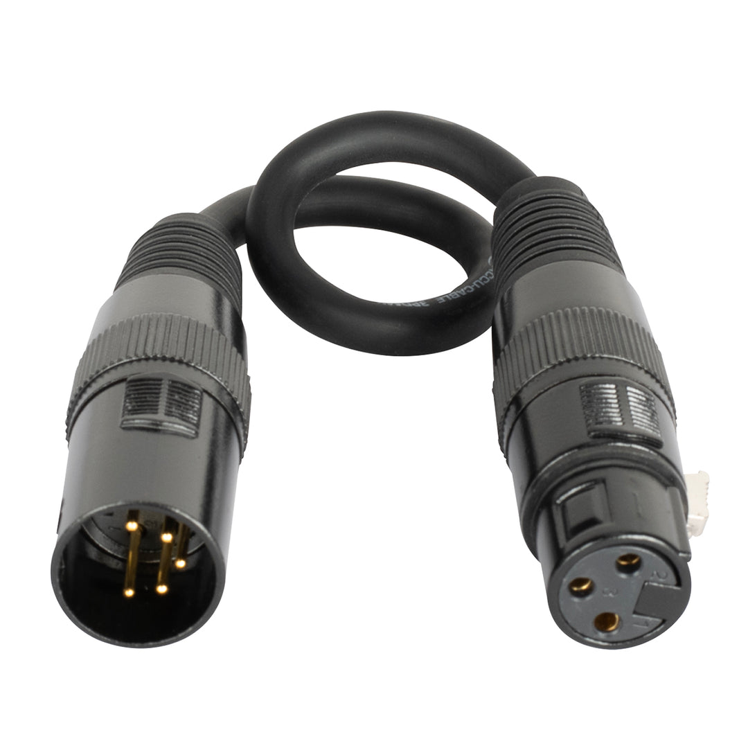 Elation 5 Pin Male XLR To 3 Pin Female XLR