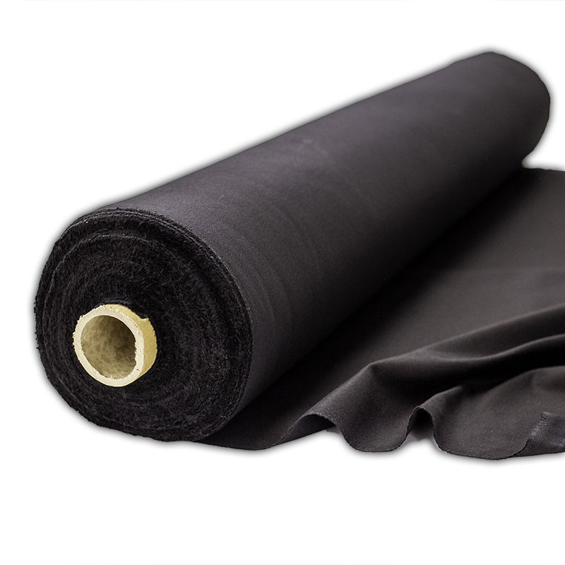 54" Black Duvetyn Commando Cloth 12oz. - 25 yard Roll