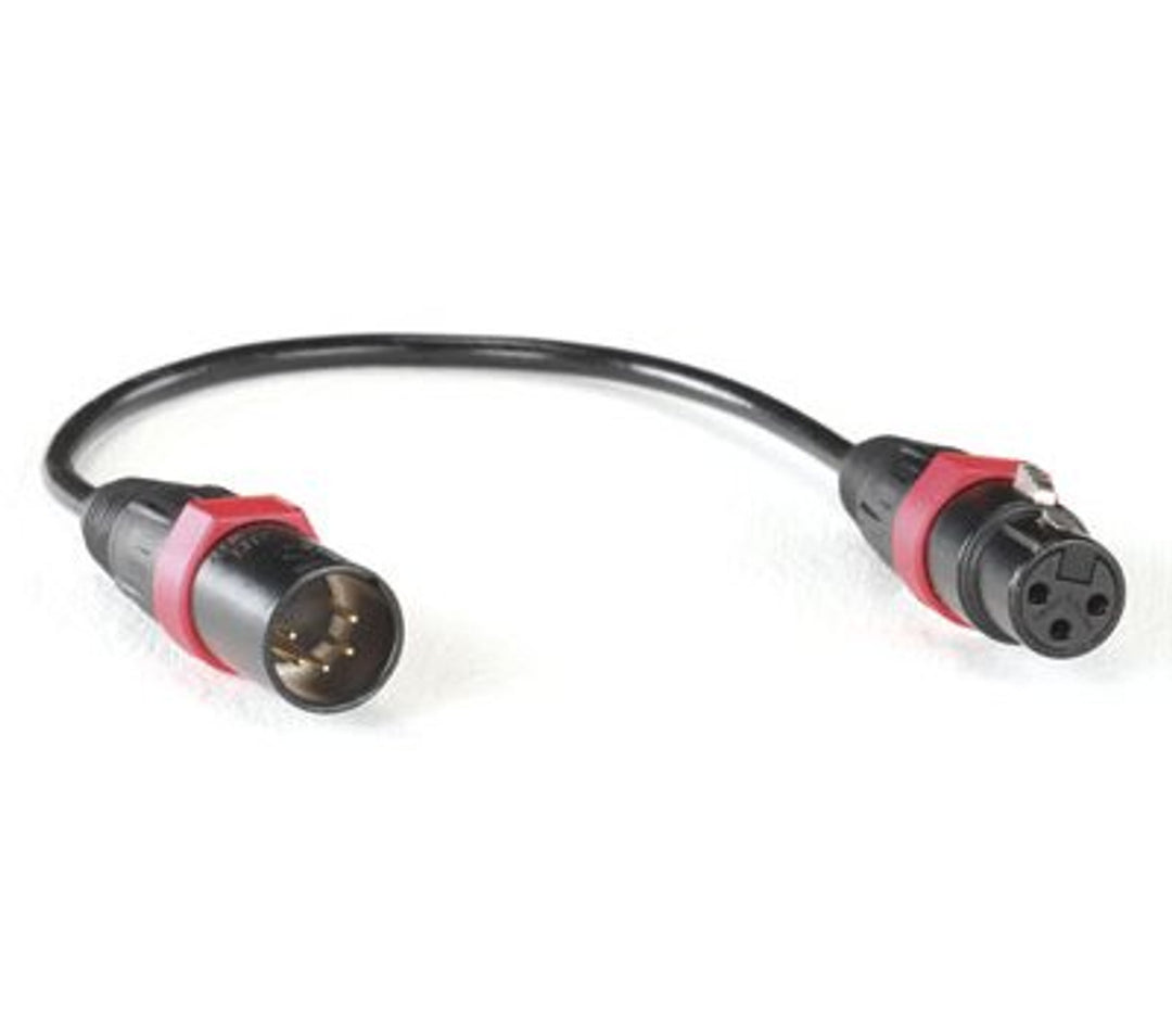5 Pin DMX Male to 3 Pin Female - LEX