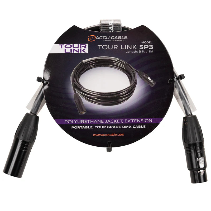 Elation 3' 5 Pin Tour Link DMX Cable