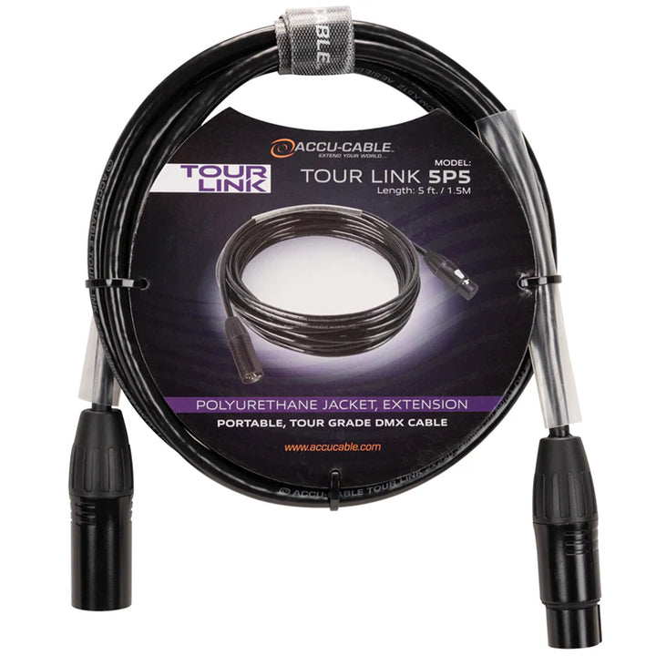 Elation 5' 5 Pin Tour Link DMX Cable