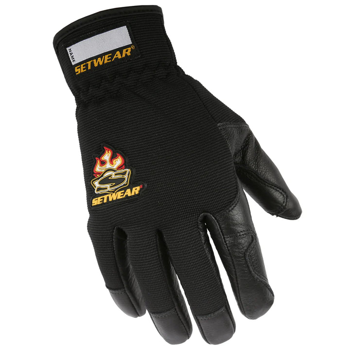 Setwear Pro Leather Gloves Black Small