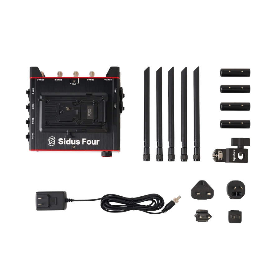 Aputure Sidus Four 4-Universe DMX/CRMX Transmitter – Light Trader Aputure Sidus Four 4-Universe DMX/CRMX Transmitter – Light Trader