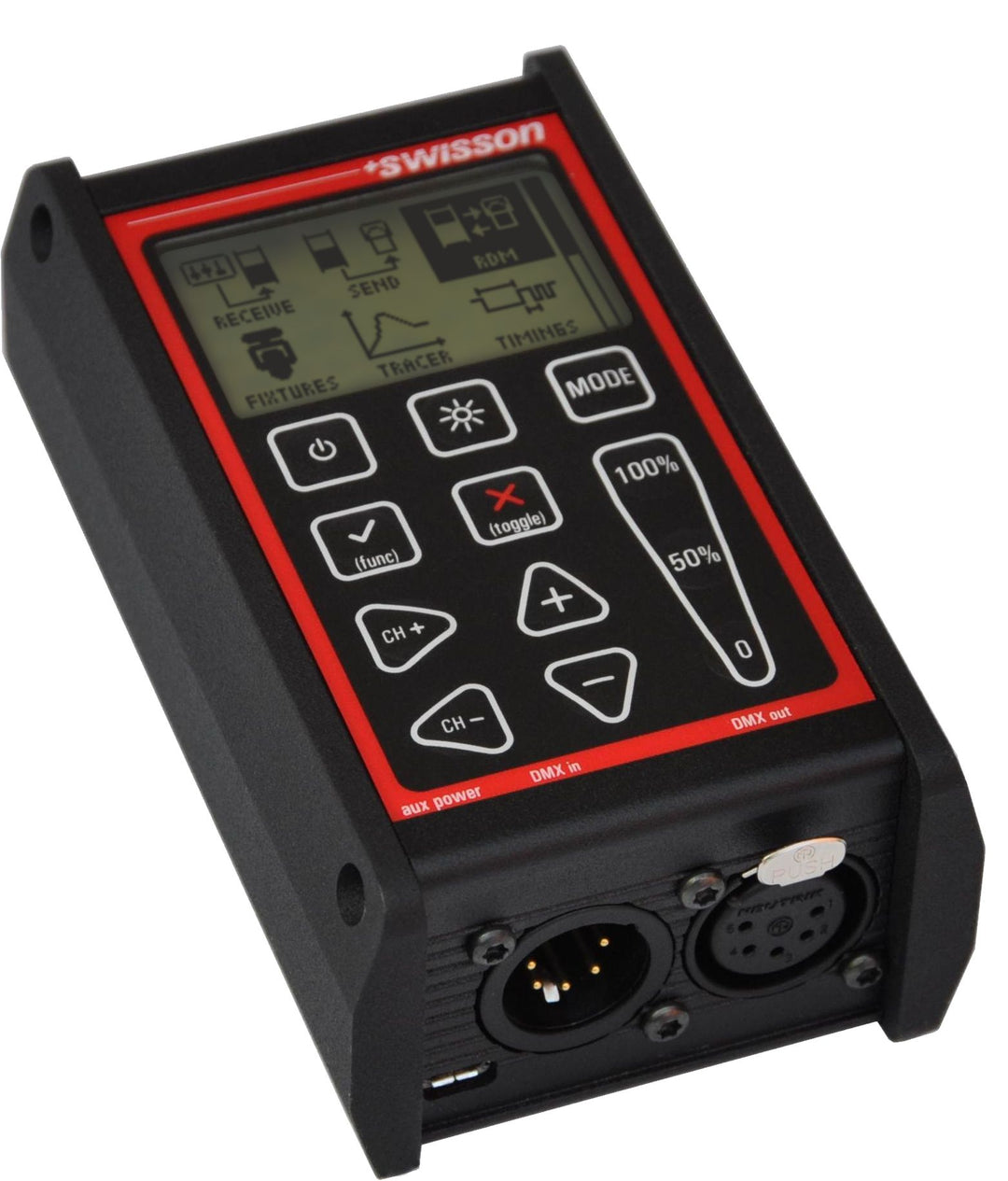 Swisson XMT-350 RDM & DMX Controller w/ Case & DMX Adapters